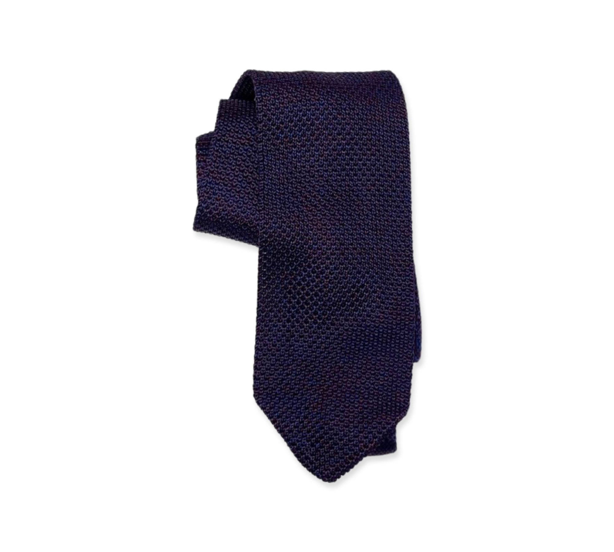 Purple Red Melange Knit Tie