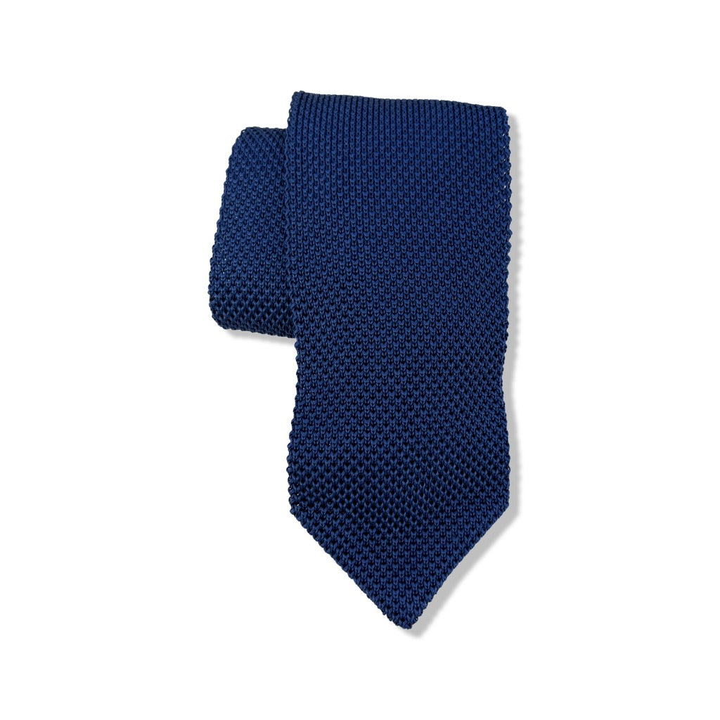 Cobalt Blue Knit Tie
