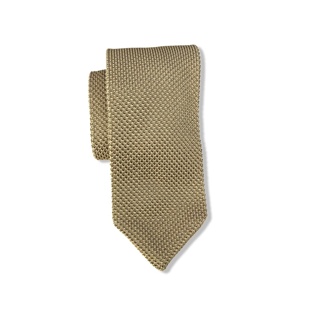 Gold Knit Tie